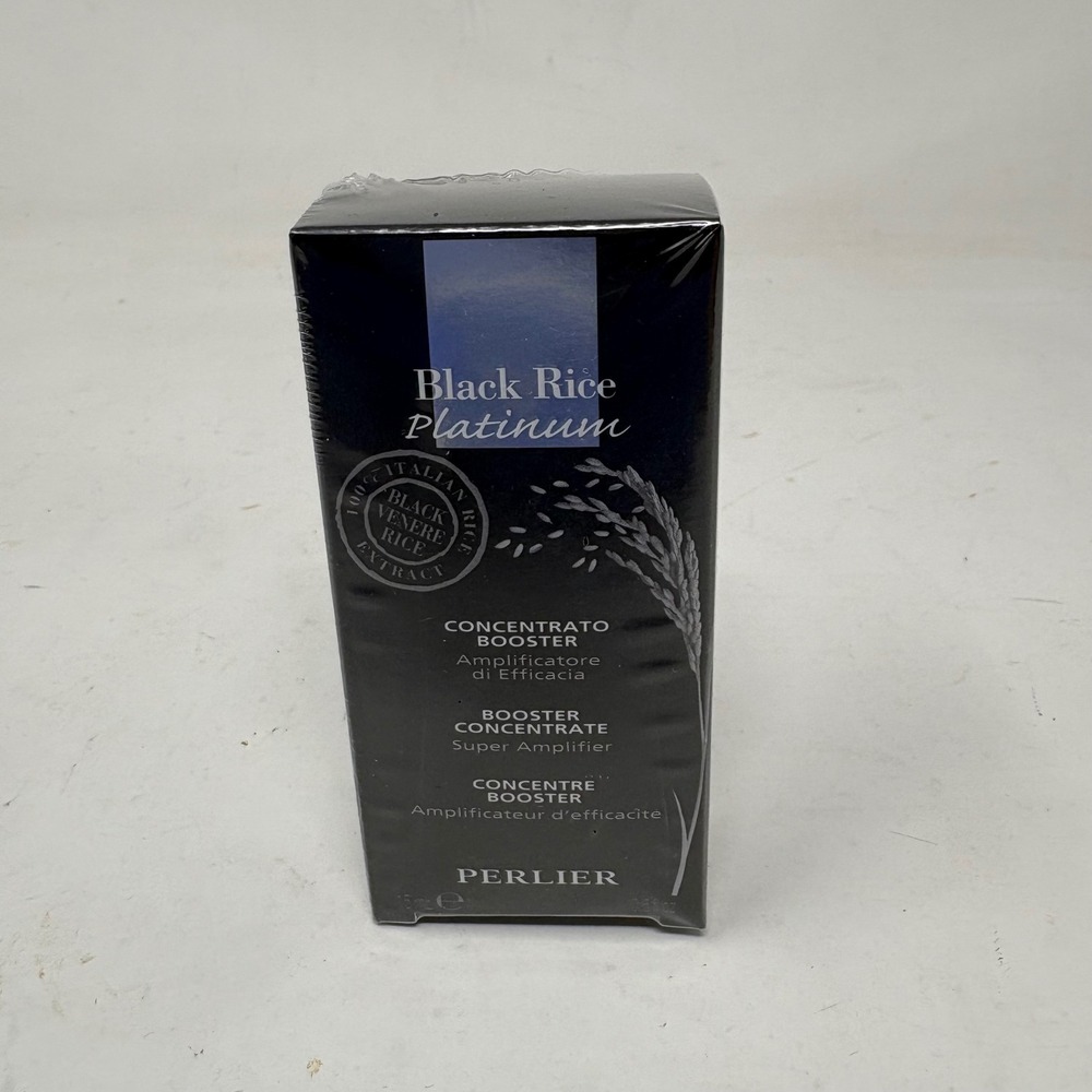 Perlier Black Rice Platinum Booster Concentrate Super Amplifier 0.5oz New Sealed